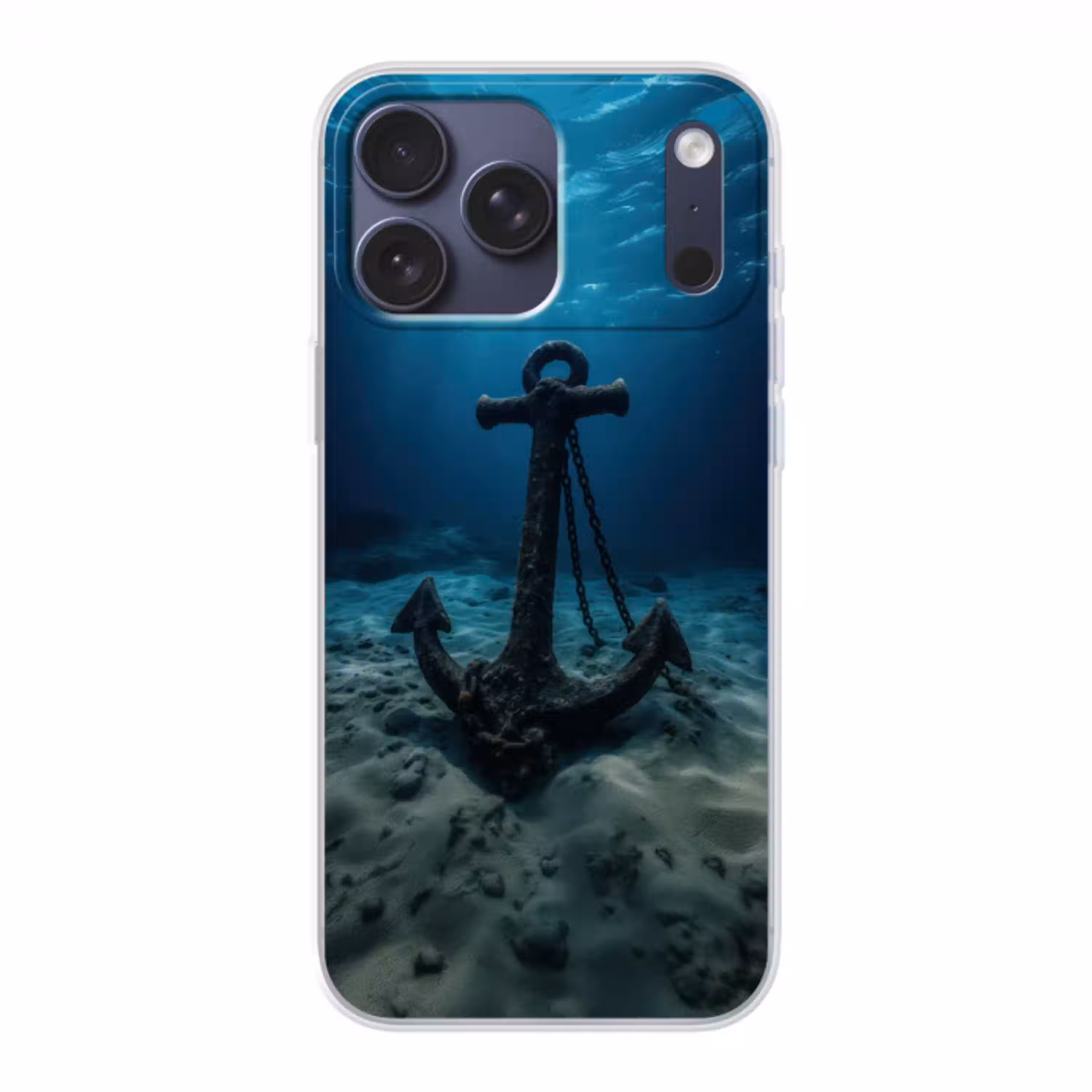 Anker - Ijzer - Zeebodem - Zand Telefoonhoesje iPhone 17 Pro Max klein -3d