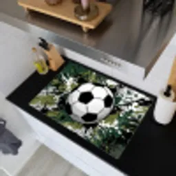 Voetbal - Verf - Spetters - Groen Inductie beschemer met haakjes klein -sfeer1