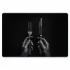 Bestek - Zwart - Wit Placemat vinyl groot -zzsfeer1_Kitchenyeah-website