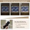 Vissen - Bloemen - Blauw Light Box met batterij (Wandlamp) middel 907 -USP_dimbaarNL