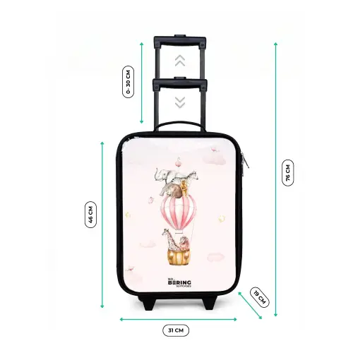 Vliegend circus Kinderkoffer - Zwart klein -productfoto_formaten