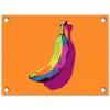 Felle kleuren - Banaan - popart tuinposter los doek klein -3d
