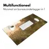 Hek - Natuur - Mist - Veld Muismat XXL klein -sfeer4