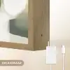 Minimalistisch - Cirkels - Penseelstreken - Beige Light Box met batterij (Wandlamp) middel -USP_websiteoplaadbaarNL