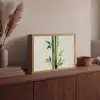 Bamboestengels - Sierlijk - Groen Light Box met batterij (Wandlamp) middel -sfeer2