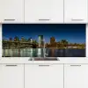 Stadslichten - Avond - Skyline - Brug keuken achterwand 2 middel -3d