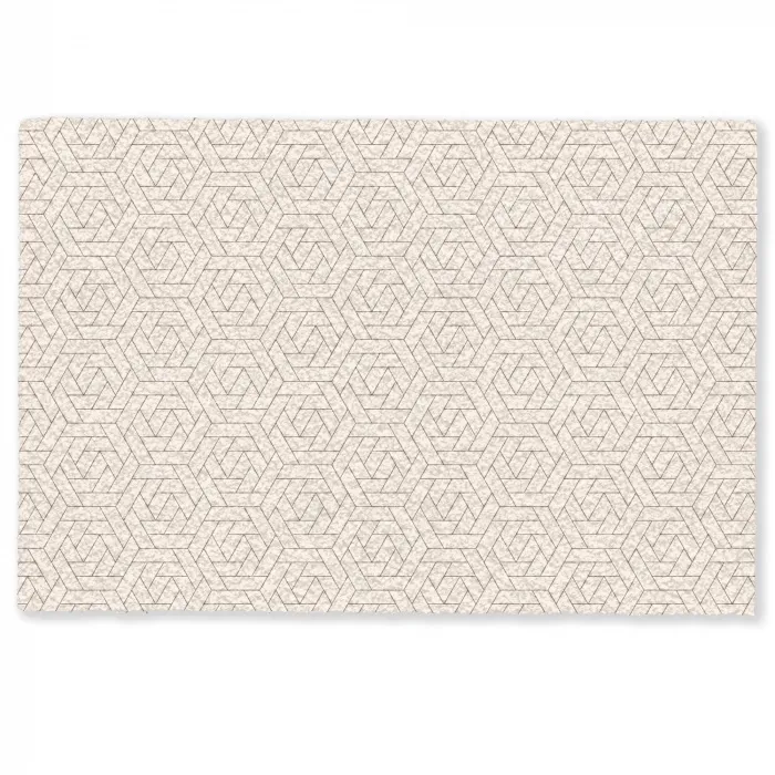 Patroon - Beige - Lijnen - Bruin Deurmat klein 898 -zkaufland3d