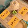Kat - Simplistisch - Oranje - Vrolijk Placemat vinyl groot -zzsfeer5_Kitchenyeah-website