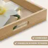Narcis - Bloem - Minimalistisch Dienblad Rechthoek middel -USP_HandgreepNL