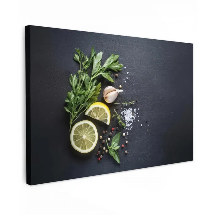 Verse ingrediënten - Compositie - Artistiek canvas 2cm klein -z3d