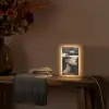 Gezicht - Vrouw - Zwart - Abstract Light Box met kabel (Tafellamp) klein -sfeer4