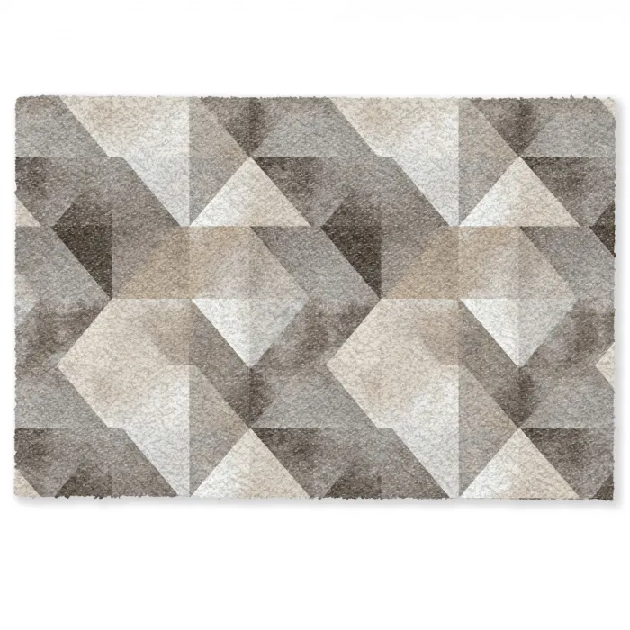 Geometrisch - Motief - Aardetinten Deurmat klein 898 -zkaufland3d