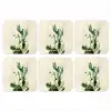 Cactus - Groen - Minimalistisch onderzetter kurk middel -3d
