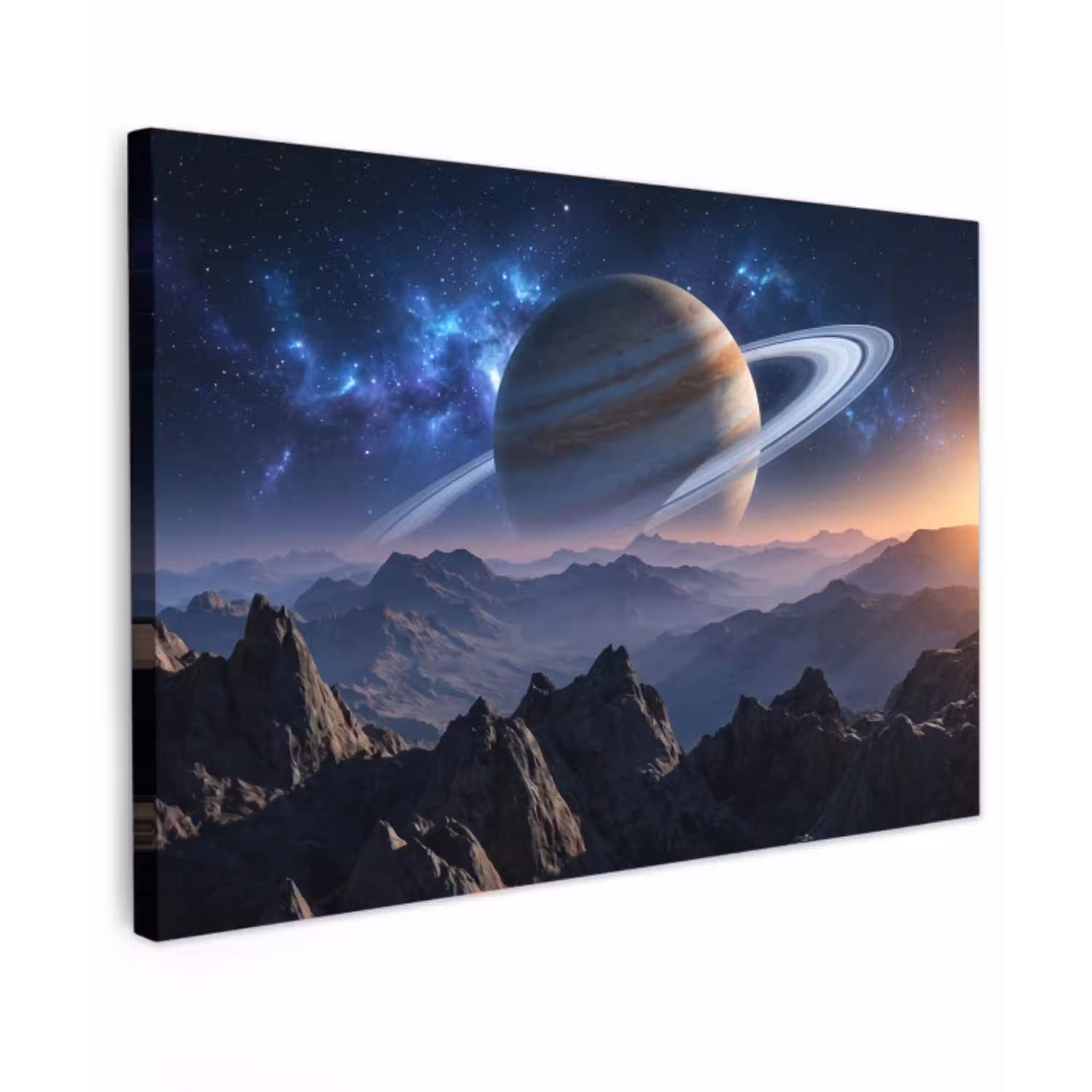 Fantasy - Kosmos - Landschap Tuinposter op houten frame 2 cm dik klein -3d