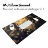 Bloemen - Takken - Goud - Sierlijk Muismat XXL klein -sfeer4