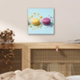 Macarons - Kleurrijk - Pastel aluminium wit klein -sfeer3
