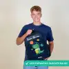 Ruimte - Dino - Planeten - Sterren Rugzak - Zwart middel -sfeer7_NL