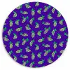 Paars - Groen - Druiven - Blaadjes Wandcirkel plexiglas klein 852 -3d