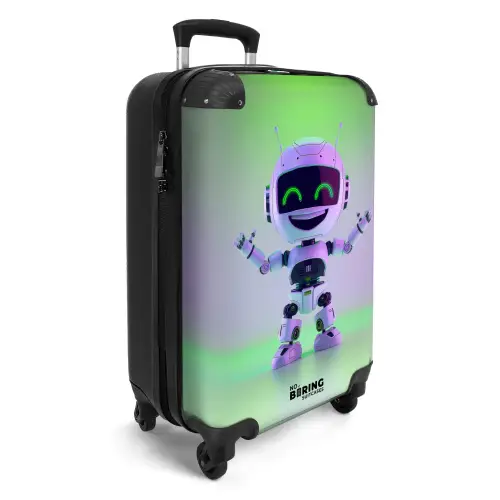 Neon Nicky Koffer - NBS - Handbagage middel -productfoto_3d