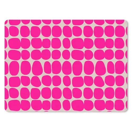 Stippen - Patroon - Roze muismat rubber klein 262 -3d