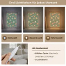 Tulpen - Botanisch - Groen Light Box met kabel (Tafellamp) klein 925 -USP_lichtkleurDE