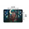 Uil - Mozaïek - Maan - Nacht Placemat vinyl groot -specs