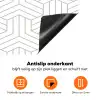Patronen - Abstract - Zwart - Wit - Geometrie Inductie beschermer vinyl 3mm klein 276 -zzzzzzz-td-onderkant