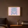 Nice - Paars - Roze Light Box met batterij (Wandlamp) middel -sfeer4