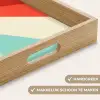 Surfer - Abstract - Golven - Zonnestralen Dienblad Rechthoek middel -USP_HandgreepNL
