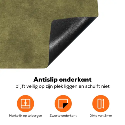 Textuur - Abstract - Groen Inductie beschermer vinyl 3mm klein 276 -zzzzzzz-td-onderkant