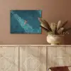 Vrouw - Water - Bikini - Oranje PET vilt klein -sfeer4