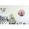 Stenen - Zand - Roze Wandcirkel aluminium klein -kinderkamer