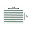Strepen - Modern - Blauw Placemat vinyl groot 368 -specs