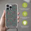 Spat - Abstract - Oranje - Groen Hoesje iPhone 16 Pro Max met koord klein 804 -sfeer2_NL