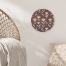 Elegant - Retro - Bruin Akoestische PET Vilt - Rond klein 838 -sfeer4