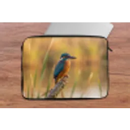 IJsvogel - Tak - Water - Kleurrijk - Levendig laptophoes neopreen klein -tafel