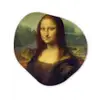 Mona Lisa - Leonardo da Vinci Wandcirkel Organisch Forex 3mm klein -3d