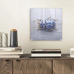 Kever - Delfts  - Blauw - Goud plexiglas 5mm klein -sfeer1