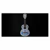 Ukelele - Delfts - Blauw - Muziek Muismat XXL klein -3d_leeg