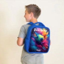 Neon - Bal - Kleurrijk Kinderrugzak - Blauw middel -sfeer2
