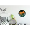 Paradijsvogel - Bloem - Exotisch Wandcirkel aluminium klein -kinderkamer