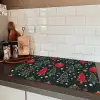 Illustratie - Kerst - Sterren - Groen Inductie beschermer vinyl 3mm klein 276 -sfeer3