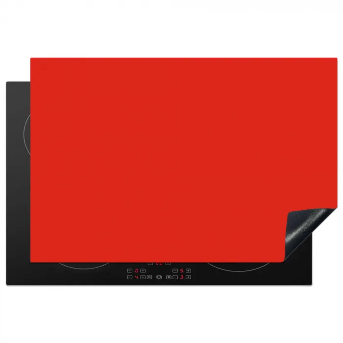Rood - Kleur - Effen Inductie beschermer vinyl 3mm klein 276 -3d
