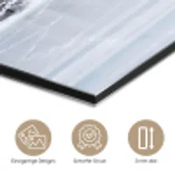 Meer - Dennen - IJs - Winter - Rustgevend aluminium wit klein -closeup_DE