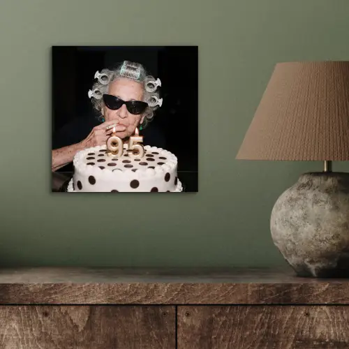 Verjaardag - Krulspeld - Oma aluminium wit klein -sfeer2