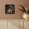 Stilleven met bloemen en een horloge - Schilderij van Abraham Mignon plexiglas 5mm klein -sfeer5