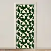 Groen - Organische vlakken - Crème deurposter klein 289 -3d_beige