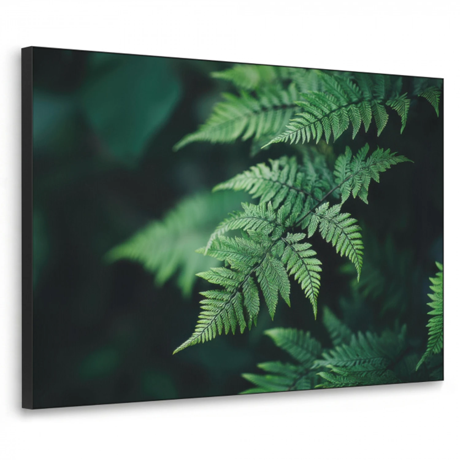 Varenblad - Groen - Structuur - Wazig Textielframe - compleet frame klein -3d