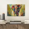 Olifant - Kunst - Schilderij - Dieren - Regenboog plexiglas 5mm klein -sfeer1