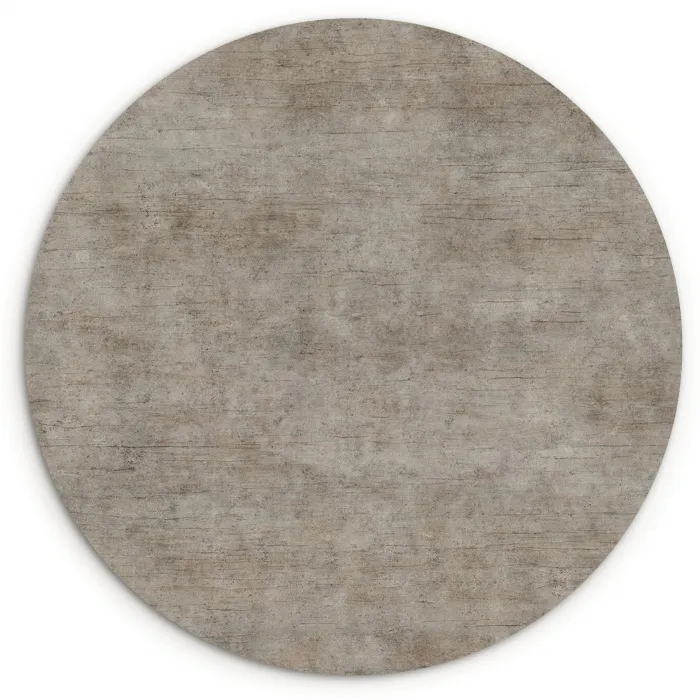 Retro - Beton - Patroon Wandcirkel kunststof plaat 5mm dik klein 188 -3d